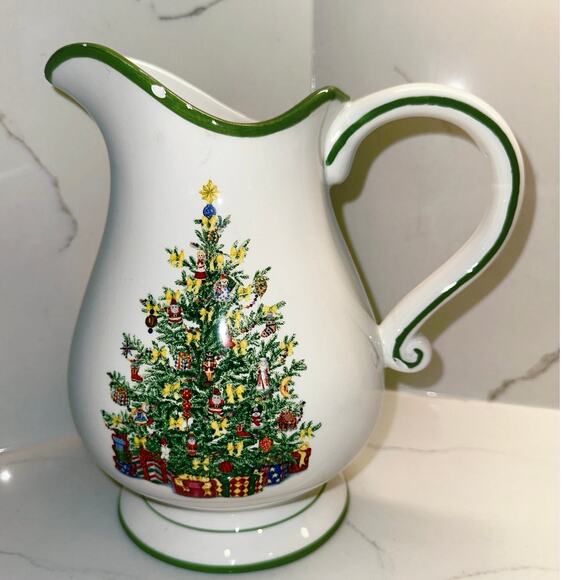 Christopher Radko Traditions Holiday Celebrations Water Pitcher Made in England - Picture 7 of 7